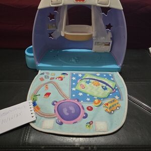 Fisher-Price Colorful Playhouse with Mat - Blue and Purple